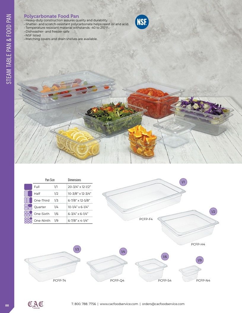 C.A.C. Foodservice Smallwares Catalog Weekly Ad January 1 - December 31, 2026