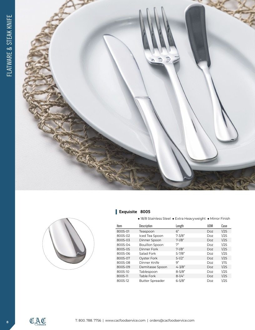 C.A.C. Foodservice Smallwares Catalog Weekly Ad January 1 - December 31, 2026