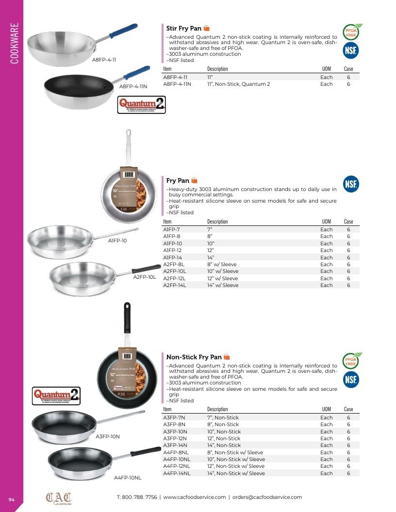 C.A.C. Foodservice Smallwares Catalog Weekly Ad January 1 - December 31, 2026
