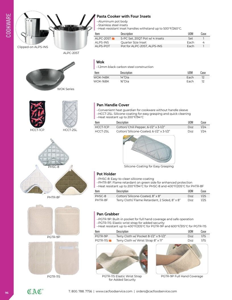 C.A.C. Foodservice Smallwares Catalog Weekly Ad January 1 - December 31, 2026