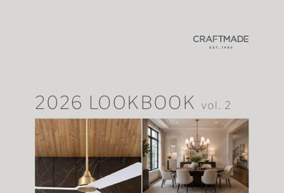 Craftmade Lighting Lookbook Weekly Ad January 1 - December 31, 2026