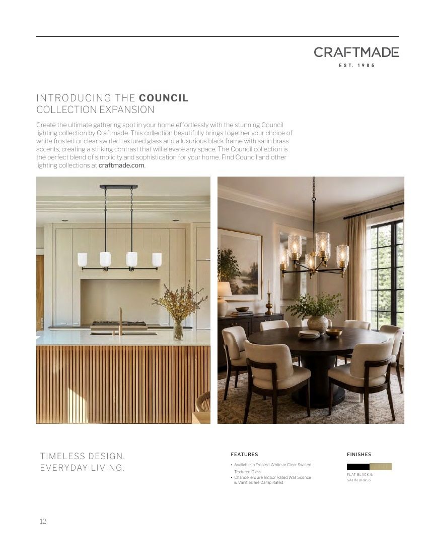 Craftmade Lighting Lookbook Weekly Ad January 1 - December 31, 2026