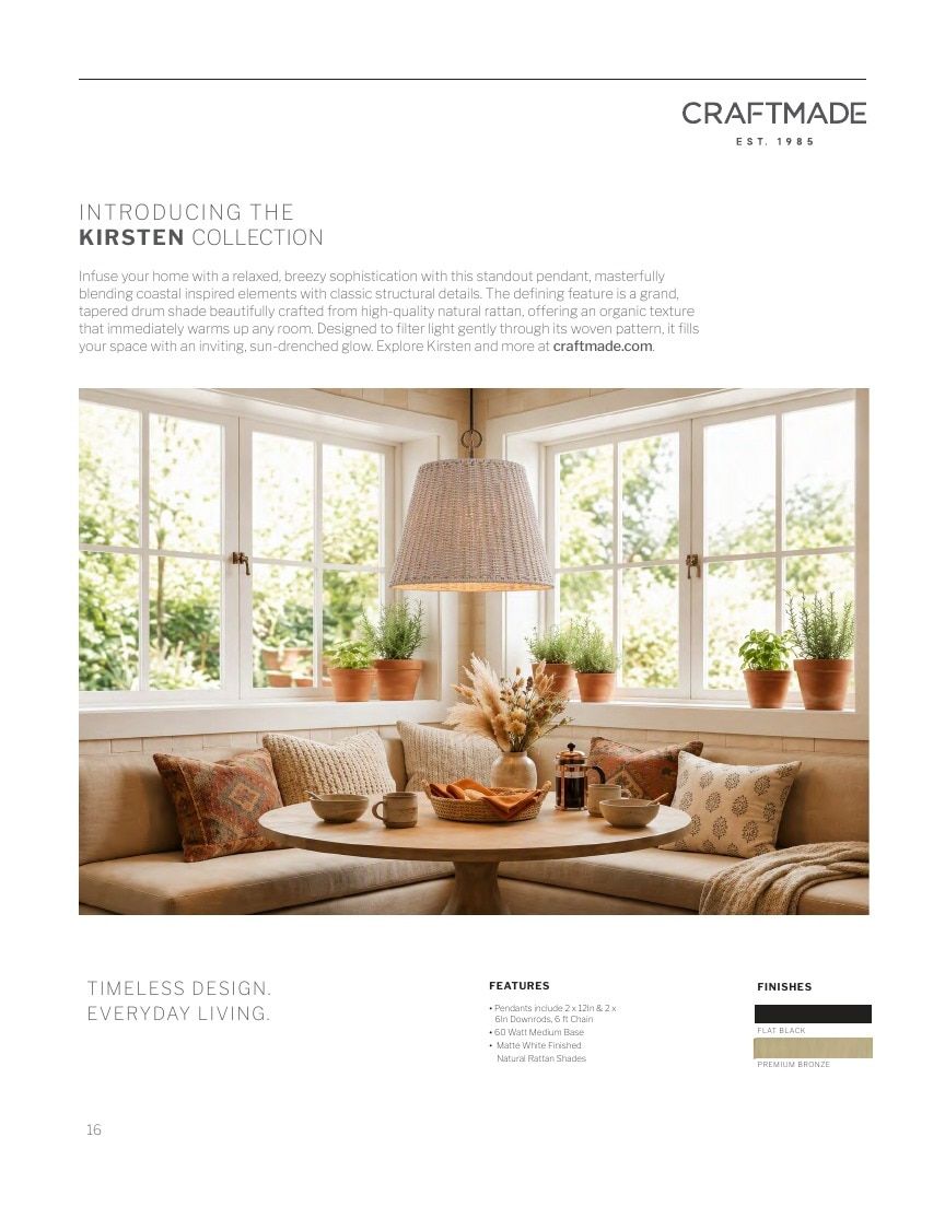Craftmade Lighting Lookbook Weekly Ad January 1 - December 31, 2026