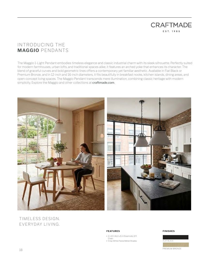 Craftmade Lighting Lookbook Weekly Ad January 1 - December 31, 2026