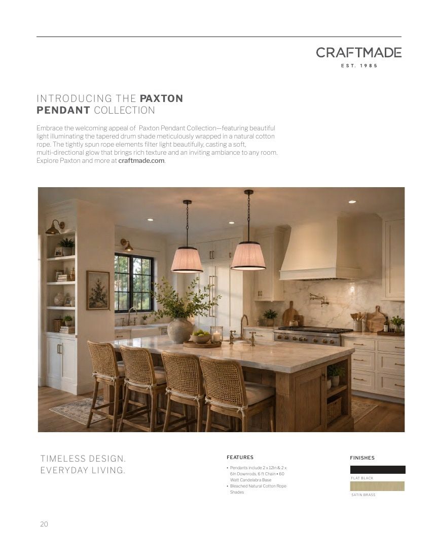 Craftmade Lighting Lookbook Weekly Ad January 1 - December 31, 2026