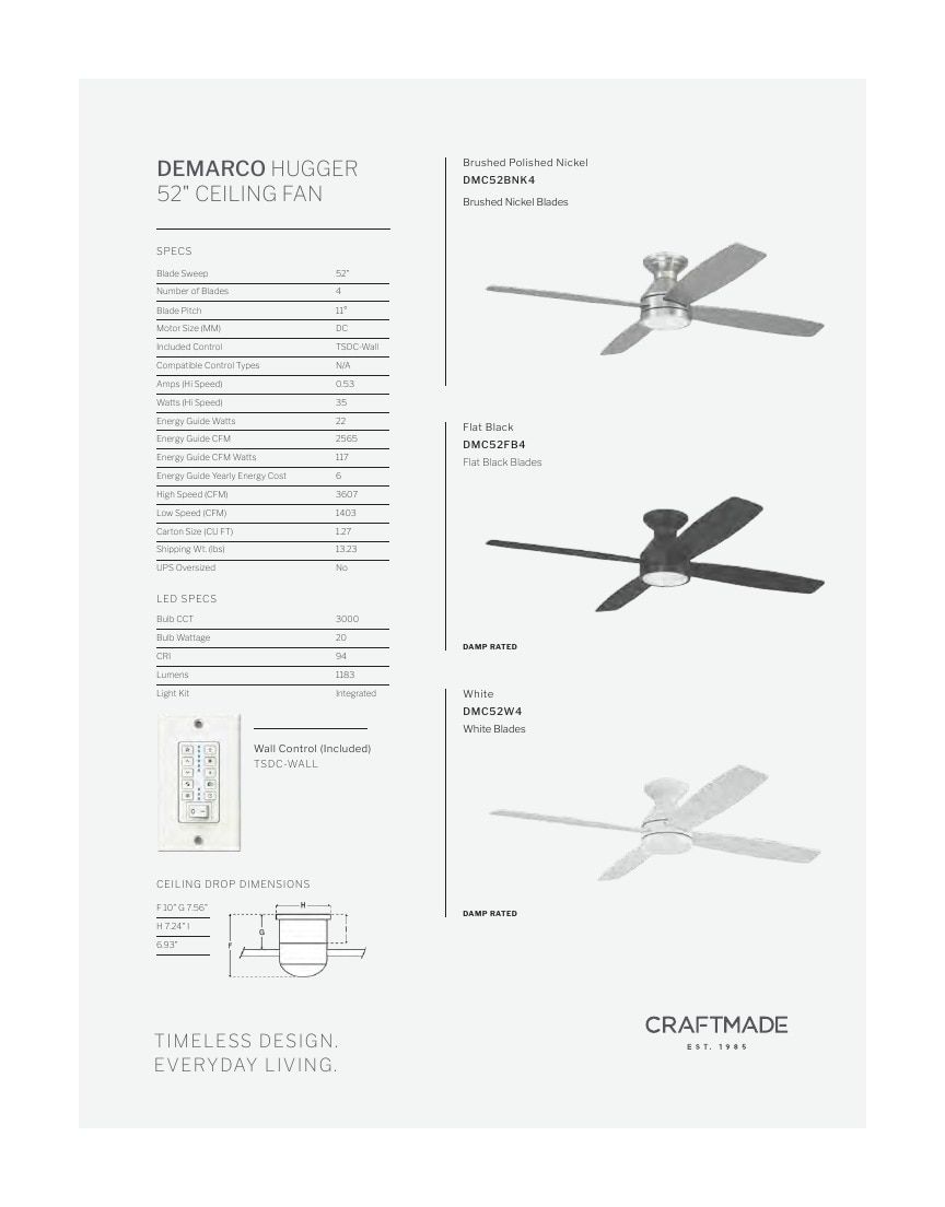 Craftmade Lighting Lookbook Weekly Ad January 1 - December 31, 2026