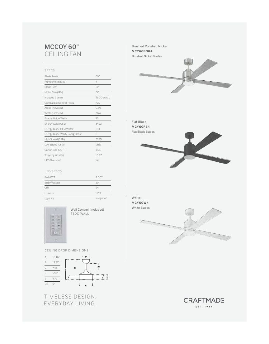 Craftmade Lighting Lookbook Weekly Ad January 1 - December 31, 2026