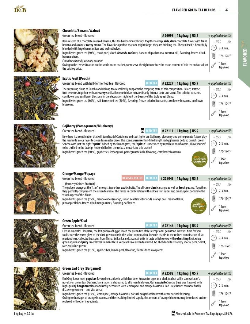 Dethlefsen & Balk Flavored Tea Catalog Weekly Ad January 1, 2026 - December 31, 2027