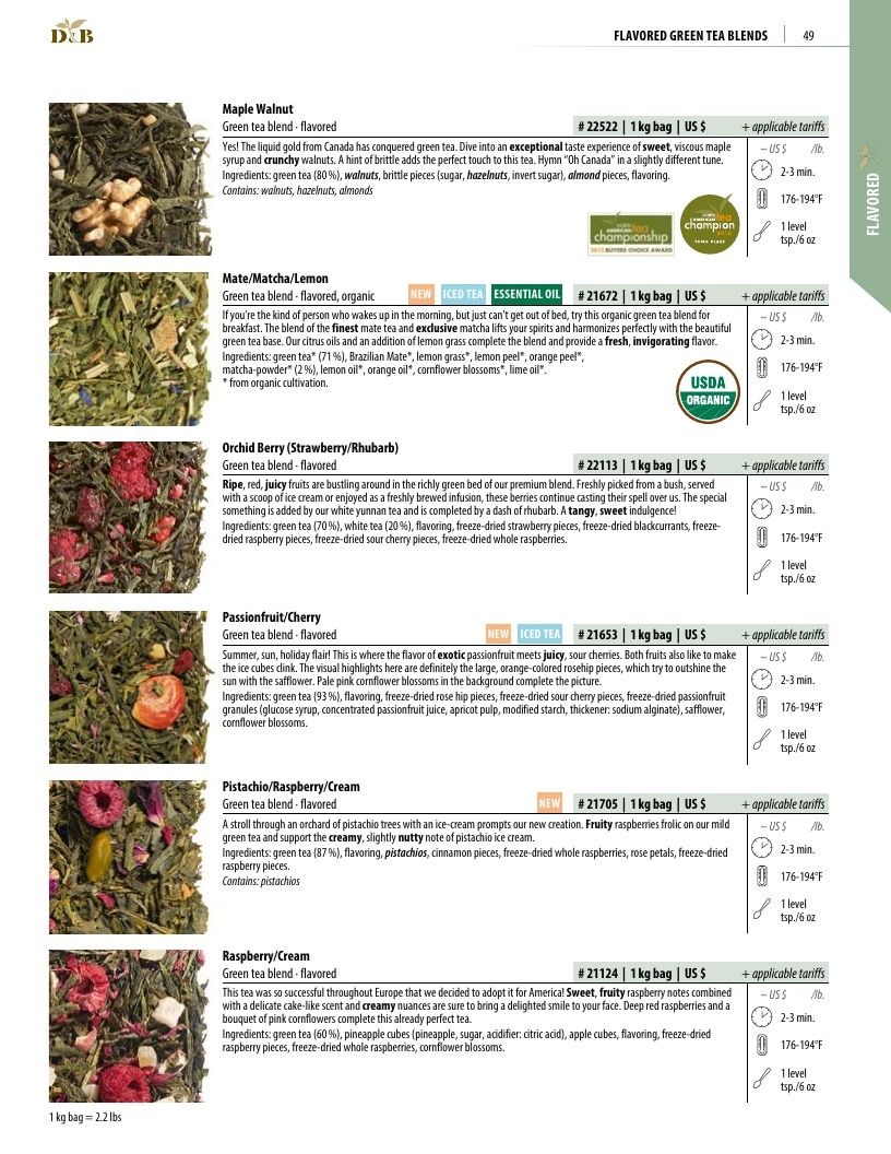 Dethlefsen & Balk Flavored Tea Catalog Weekly Ad January 1, 2026 - December 31, 2027