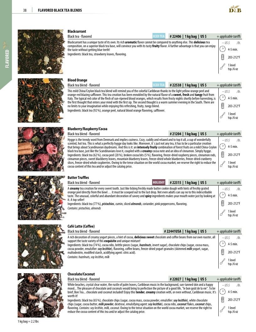 Dethlefsen & Balk Flavored Tea Catalog Weekly Ad January 1, 2026 - December 31, 2027