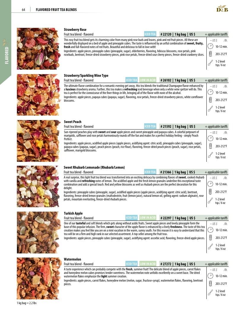 Dethlefsen & Balk Flavored Tea Catalog Weekly Ad January 1, 2026 - December 31, 2027