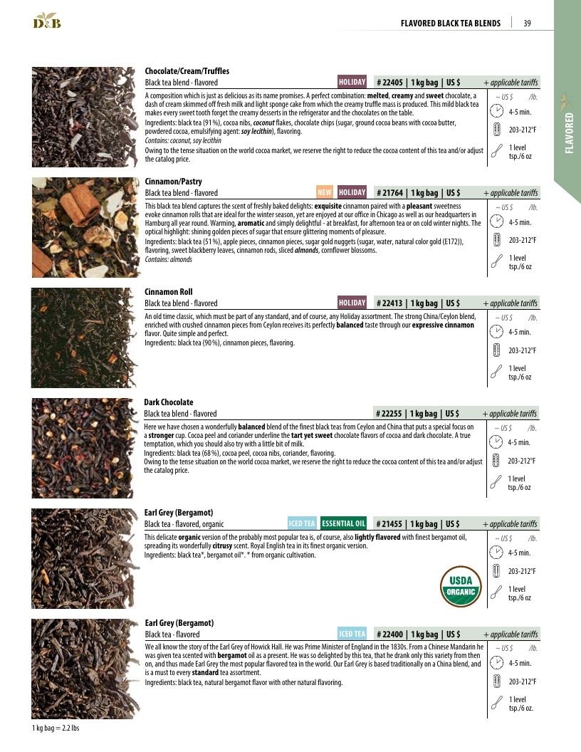 Dethlefsen & Balk Flavored Tea Catalog Weekly Ad January 1, 2026 - December 31, 2027