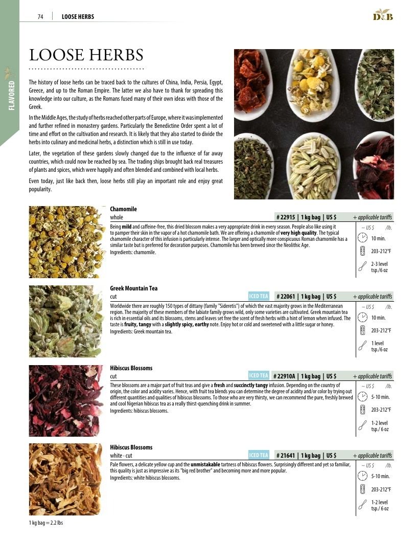 Dethlefsen & Balk Flavored Tea Catalog Weekly Ad January 1, 2026 - December 31, 2027