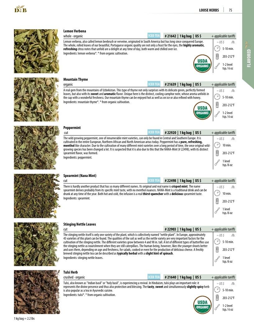 Dethlefsen & Balk Flavored Tea Catalog Weekly Ad January 1, 2026 - December 31, 2027