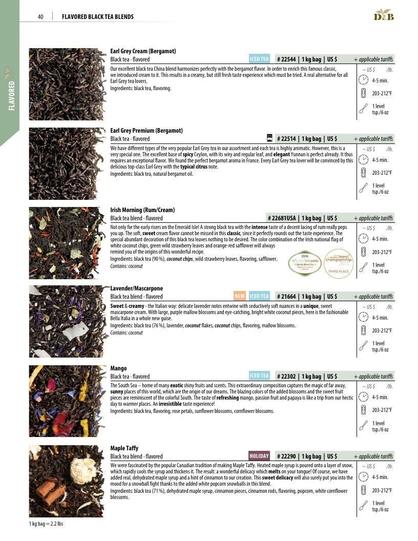 Dethlefsen & Balk Flavored Tea Catalog Weekly Ad January 1, 2026 - December 31, 2027