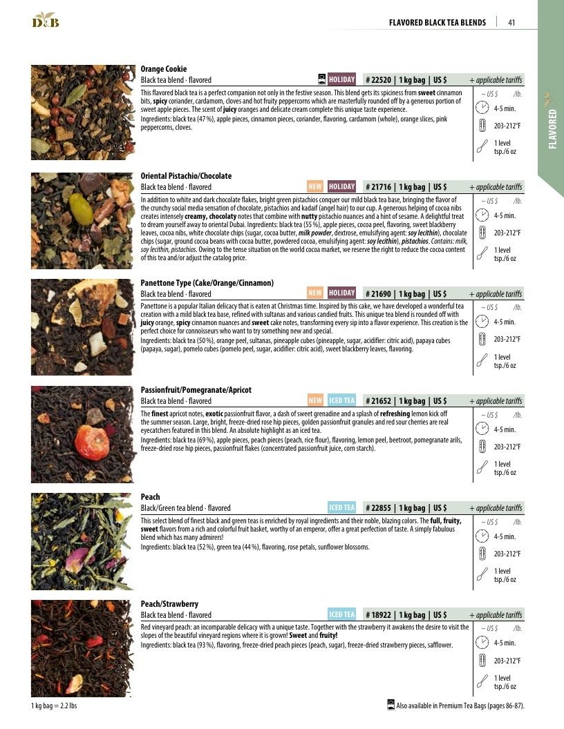 Dethlefsen & Balk Flavored Tea Catalog Weekly Ad January 1, 2026 - December 31, 2027