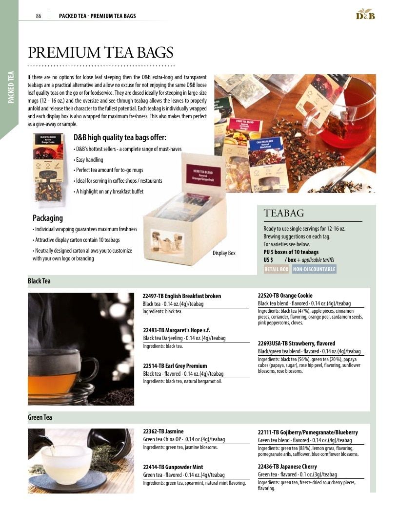 Dethlefsen & Balk Flavored Tea Catalog Weekly Ad January 1, 2026 - December 31, 2027