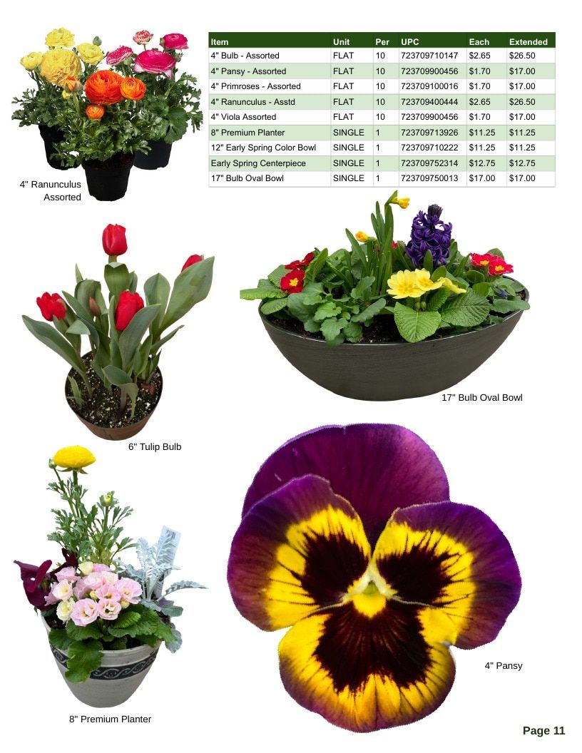 Van Wingerden Greenhouses Wholesale Plants Catalog Weekly Ad January 1 - December 31, 2026