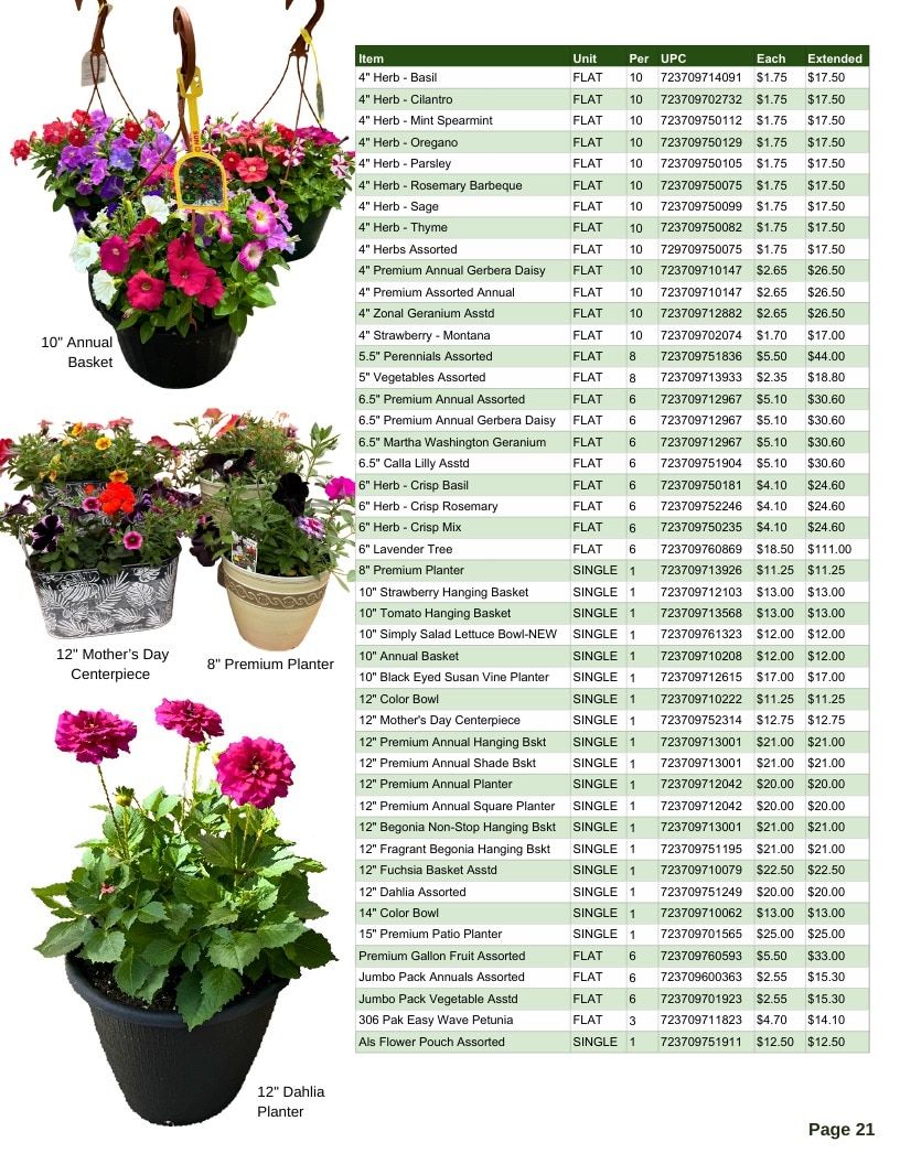 Van Wingerden Greenhouses Wholesale Plants Catalog Weekly Ad January 1 - December 31, 2026