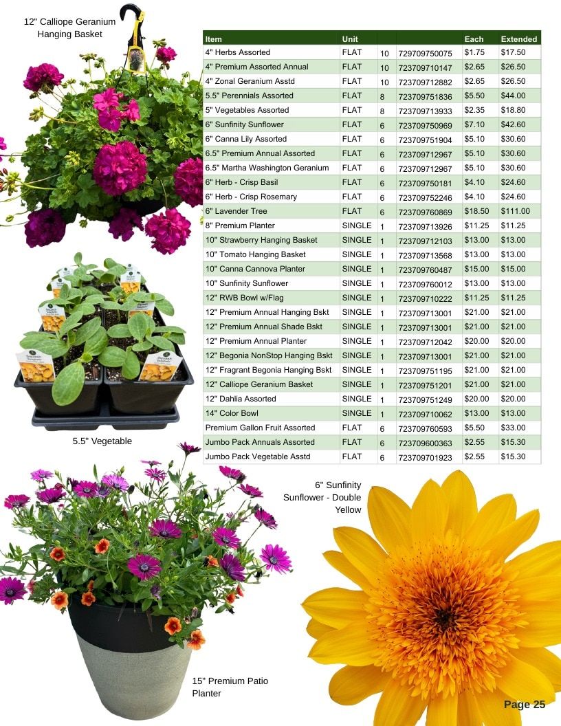 Van Wingerden Greenhouses Wholesale Plants Catalog Weekly Ad January 1 - December 31, 2026