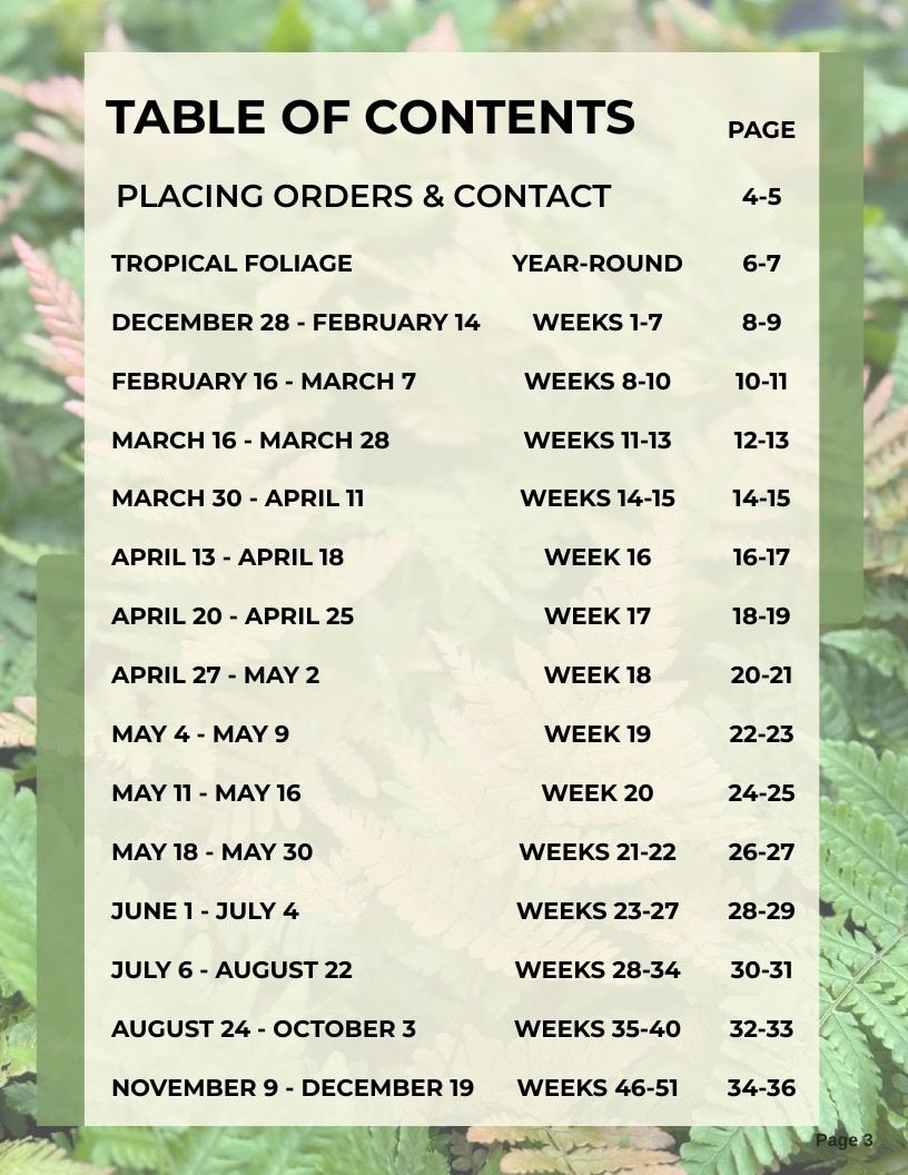 Van Wingerden Greenhouses Wholesale Plants Catalog Weekly Ad January 1 - December 31, 2026