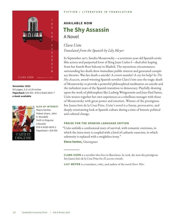 Vanderbilt University Press Fall and Winter Book Catalog Weekly Ad January 1 - December 31, 2026