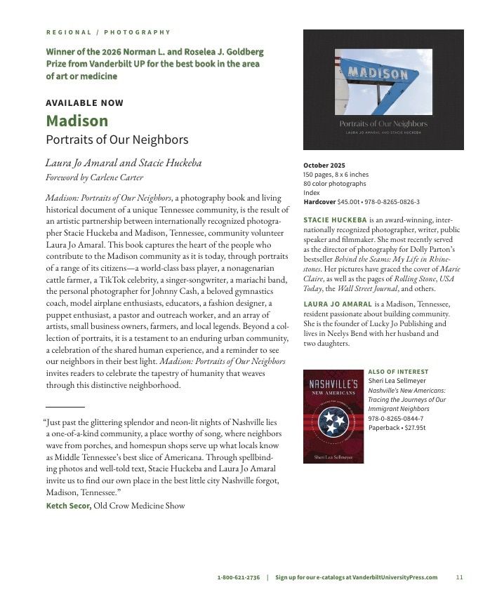 Vanderbilt University Press Fall and Winter Book Catalog Weekly Ad January 1 - December 31, 2026