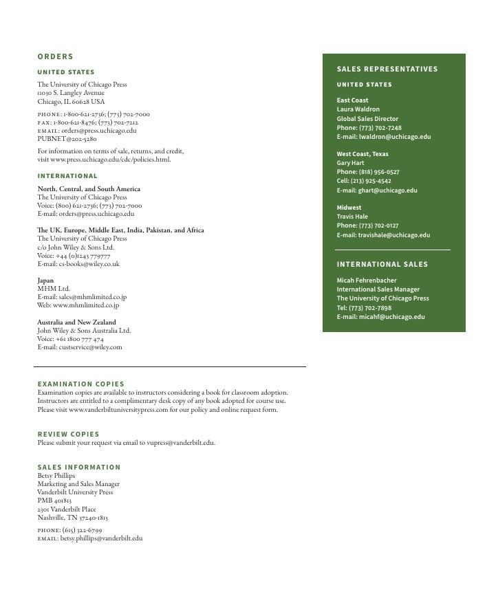 Vanderbilt University Press Fall and Winter Book Catalog Weekly Ad January 1 - December 31, 2026