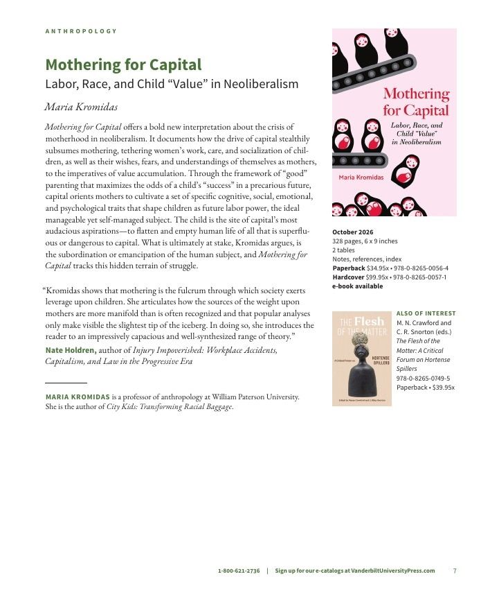Vanderbilt University Press Fall and Winter Book Catalog Weekly Ad January 1 - December 31, 2026