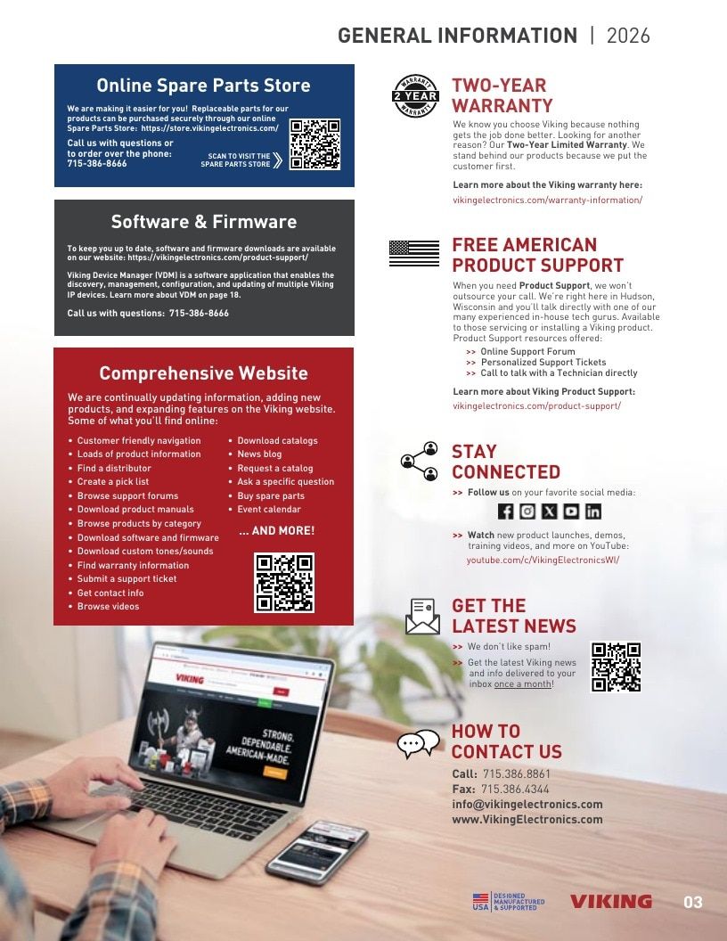 Viking Electronics Electronics Catalog Weekly Ad January 1 - December 31, 2026