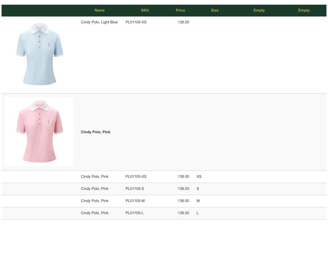 Vividus Sports Women's Golf Apparel Catalog Weekly Ad January 1 - December 31, 2026