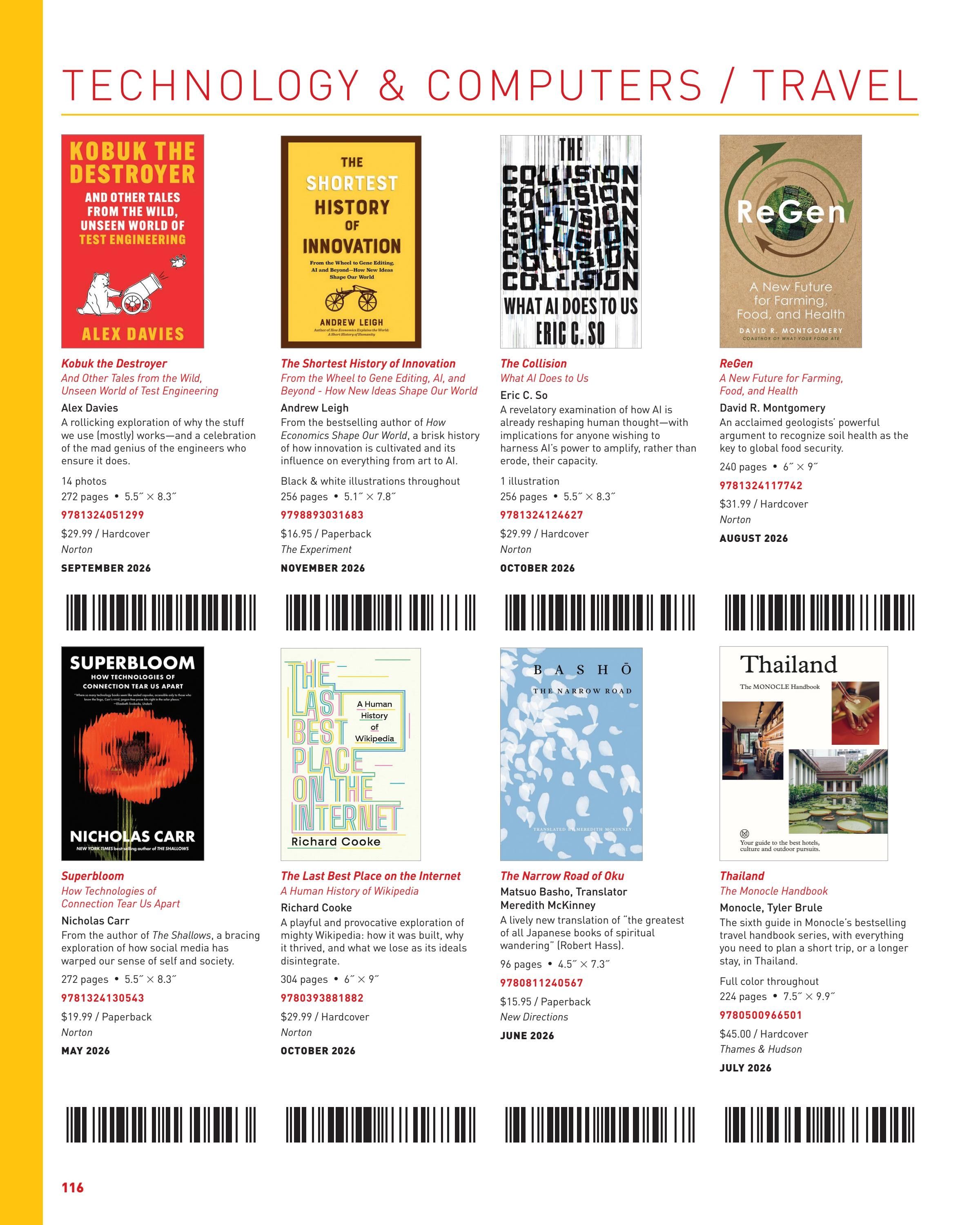 W. W. Norton Fall Gift Book Catalog Weekly Ad January 1 - December 31, 2026