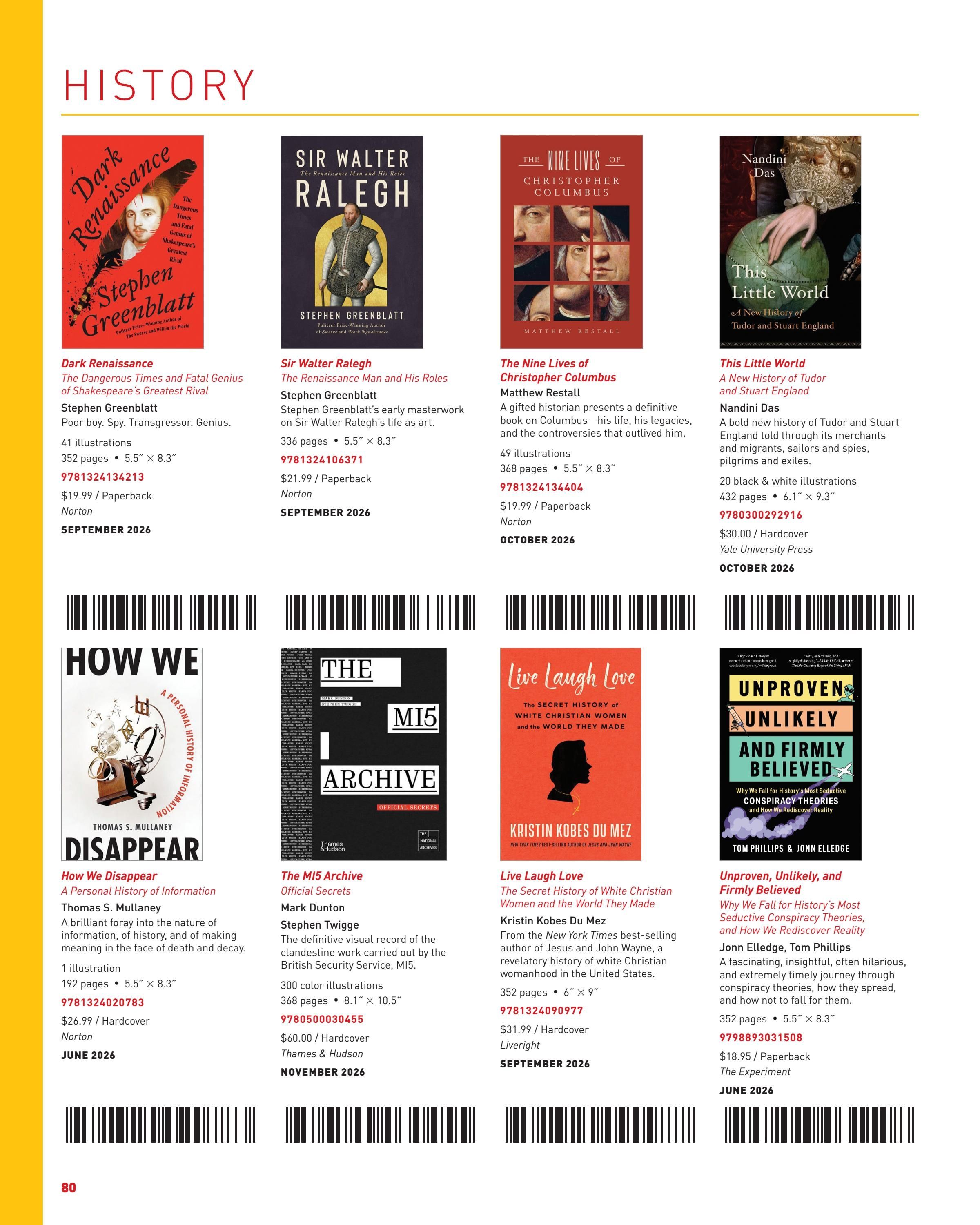 W. W. Norton Fall Gift Book Catalog Weekly Ad January 1 - December 31, 2026