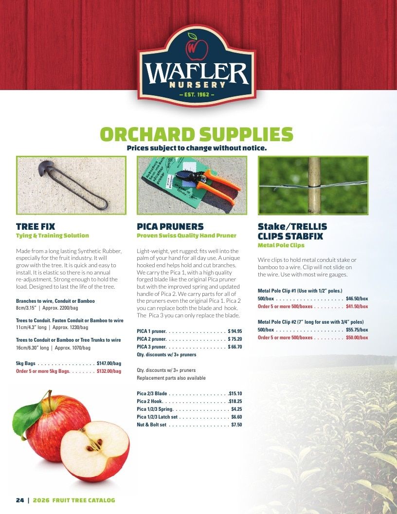 Wafler Nursery Nursery Catalog Weekly Ad January 1 - December 31, 2026