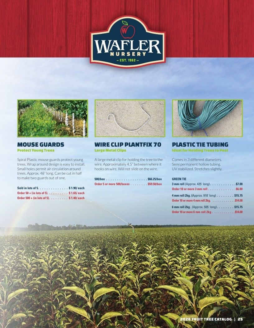 Wafler Nursery Nursery Catalog Weekly Ad January 1 - December 31, 2026