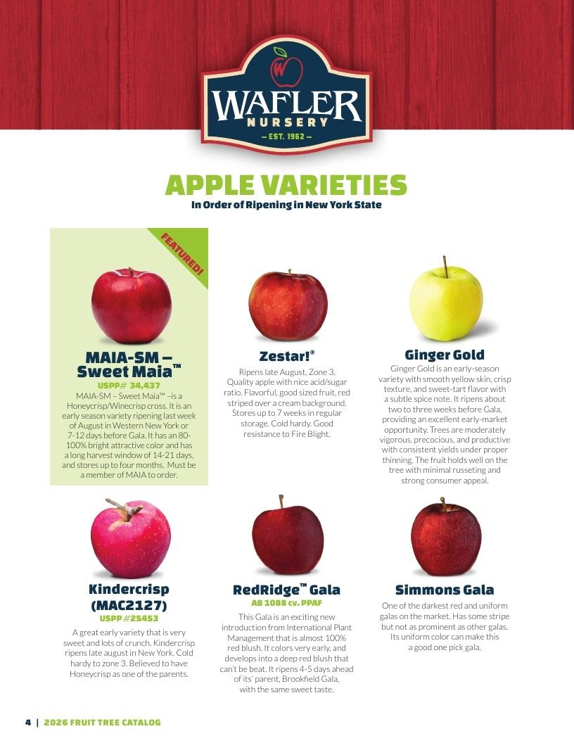 Wafler Nursery Nursery Catalog Weekly Ad January 1 - December 31, 2026