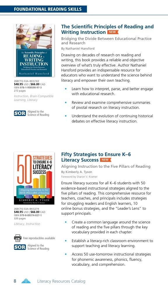 Solution Tree Literacy Resources Catalog Weekly Ad January 1 - December 31, 2026