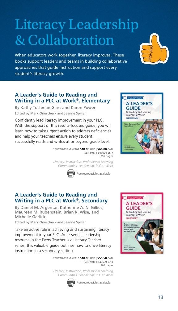 Solution Tree Literacy Resources Catalog Weekly Ad January 1 - December 31, 2026