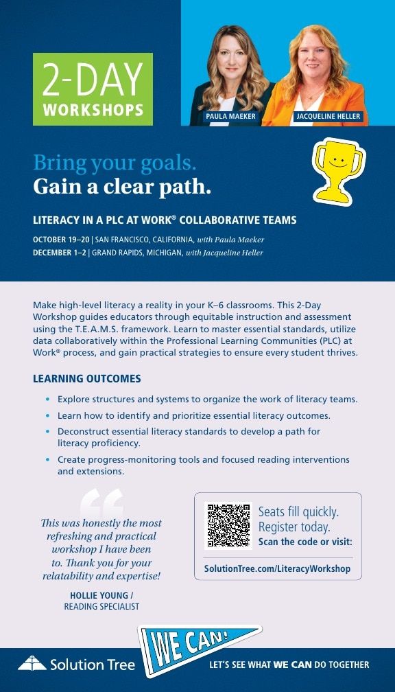 Solution Tree Literacy Resources Catalog Weekly Ad January 1 - December 31, 2026