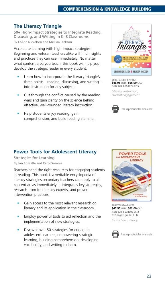 Solution Tree Literacy Resources Catalog Weekly Ad January 1 - December 31, 2026