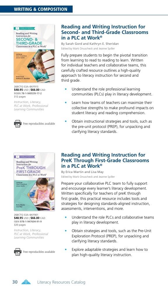 Solution Tree Literacy Resources Catalog Weekly Ad January 1 - December 31, 2026