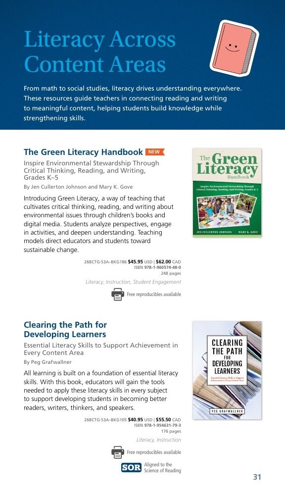 Solution Tree Literacy Resources Catalog Weekly Ad January 1 - December 31, 2026