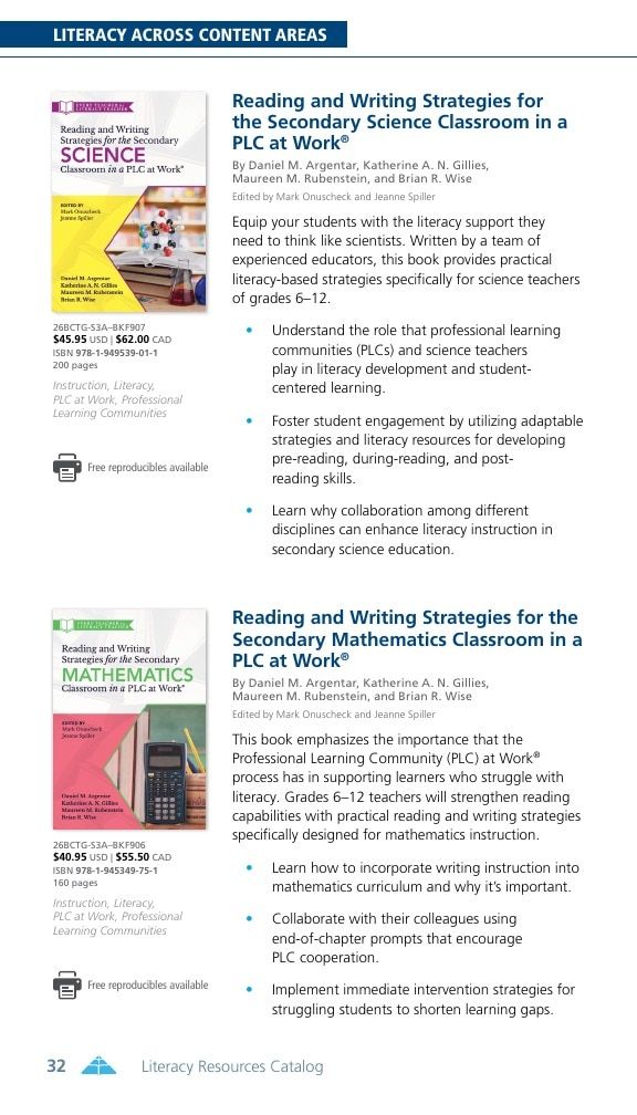 Solution Tree Literacy Resources Catalog Weekly Ad January 1 - December 31, 2026