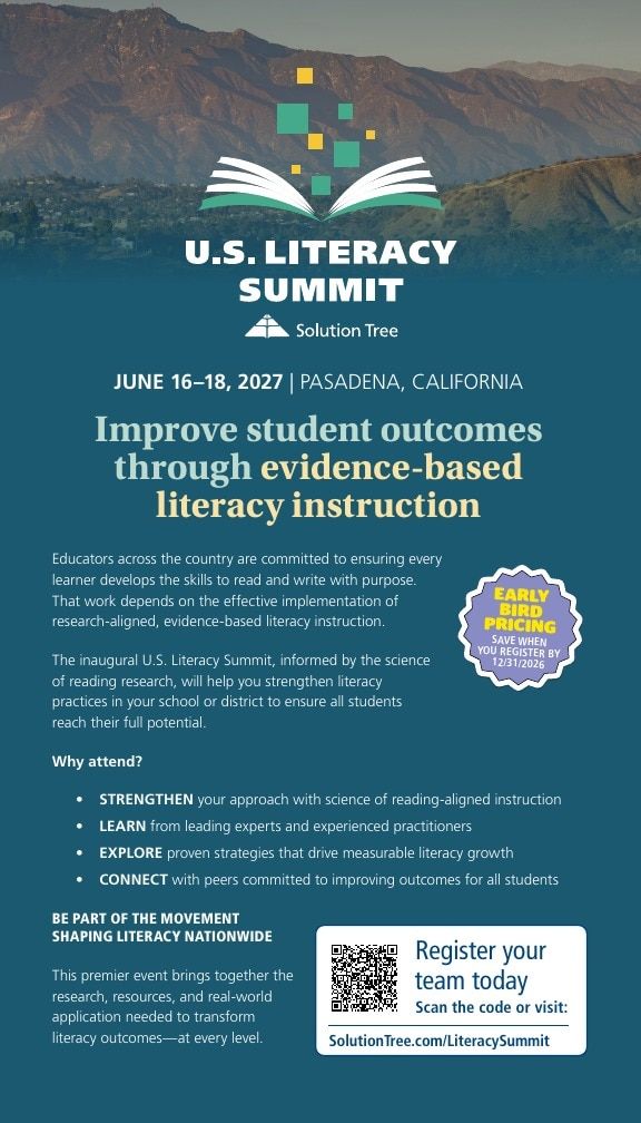 Solution Tree Literacy Resources Catalog Weekly Ad January 1 - December 31, 2026