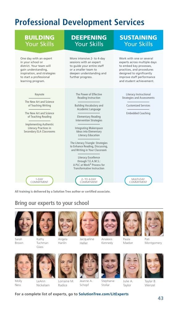 Solution Tree Literacy Resources Catalog Weekly Ad January 1 - December 31, 2026