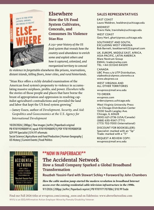 West Virginia University Press Fall Book Catalog Weekly Ad January 1 - December 31, 2026