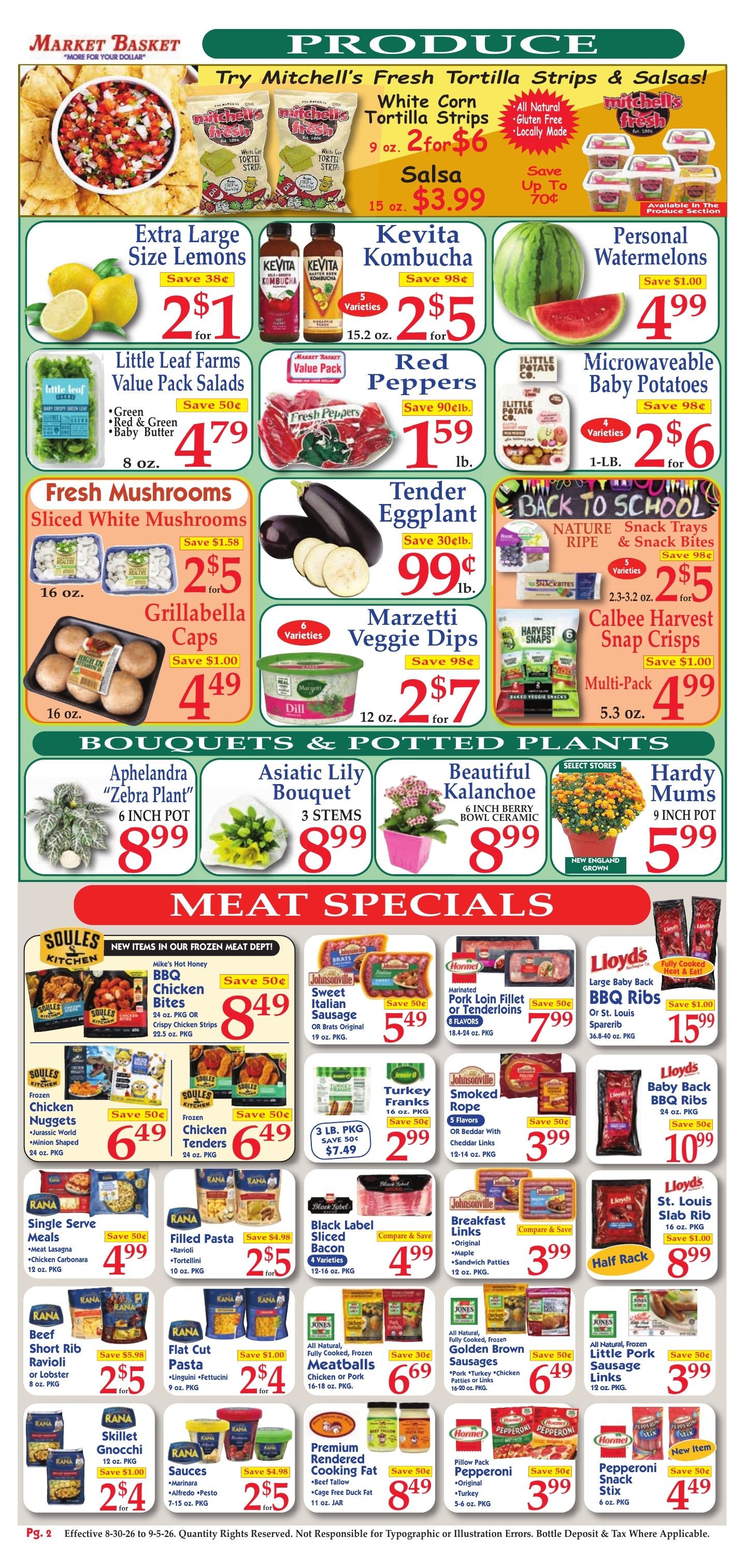 Market Basket (Iowa and other locations, LA) Weekly Ad August 30 - September 5, 2026