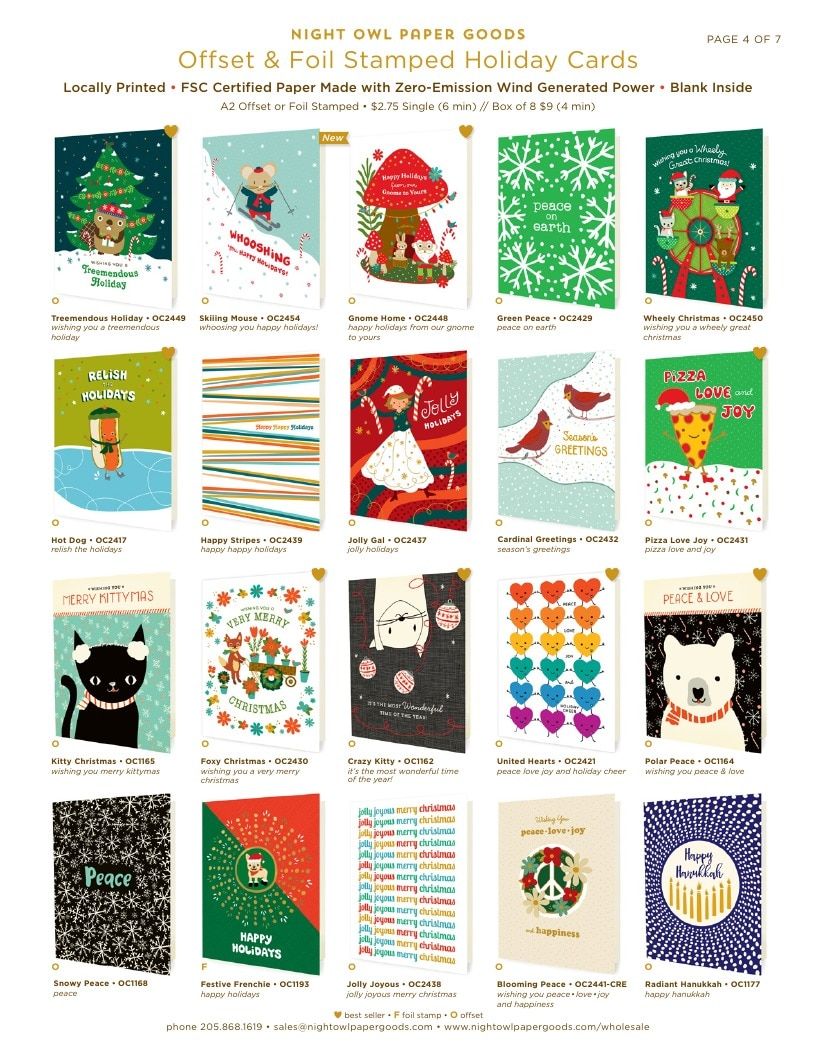 Night Owl Paper Goods Holiday Catalog Weekly Ad January 1 - December 31, 2026