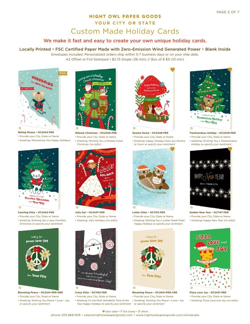 Night Owl Paper Goods Holiday Catalog Weekly Ad January 1 - December 31, 2026