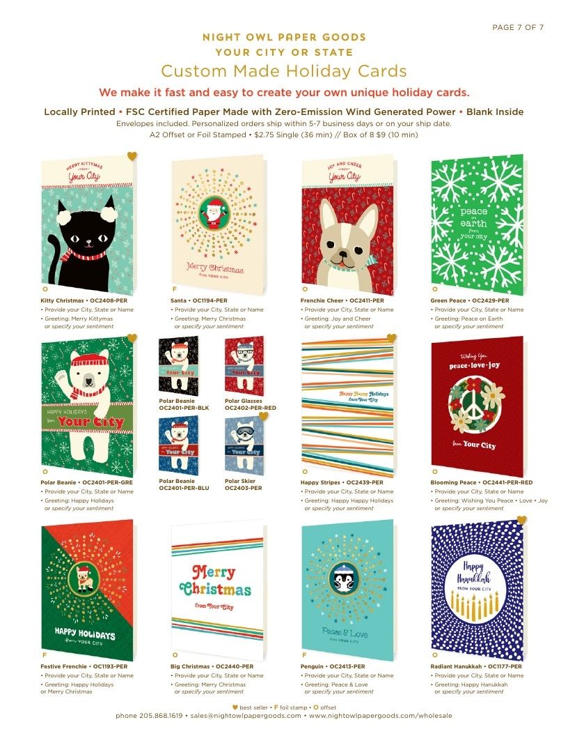 Night Owl Paper Goods Holiday Catalog Weekly Ad January 1 - December 31, 2026